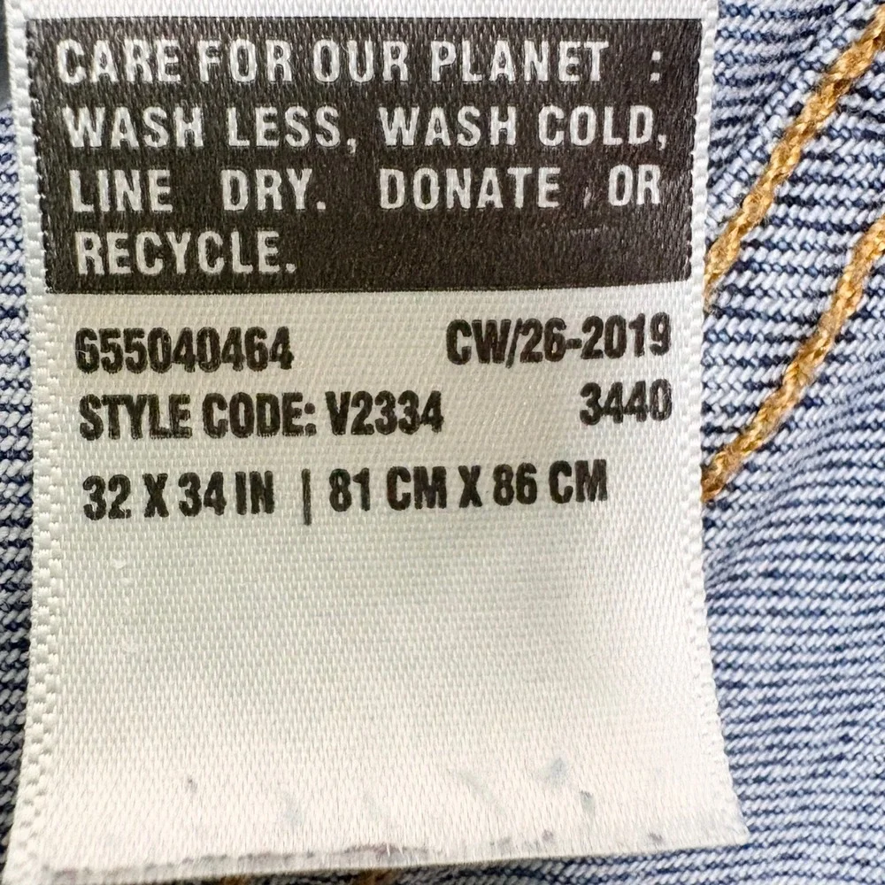 Levi's 65504 Indie Sleaze Skinny Jeans Light Wash Grunge Grunge Revival 32x34